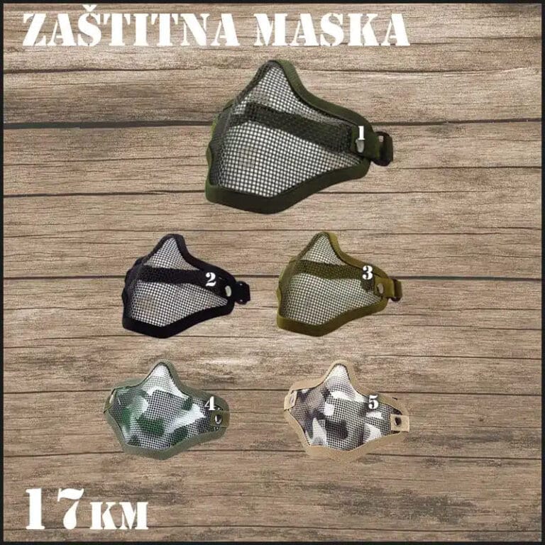 Zaštitna maska za lice airsoft vojna