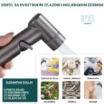 Ventil sa dvostrukim izlazom i higijenskim tušem