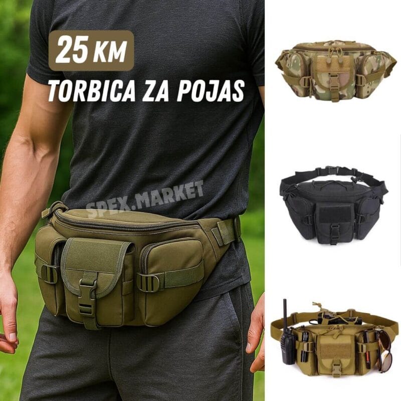 Taktička torbica za pojas M002 (1) pederuša bubreg trobica