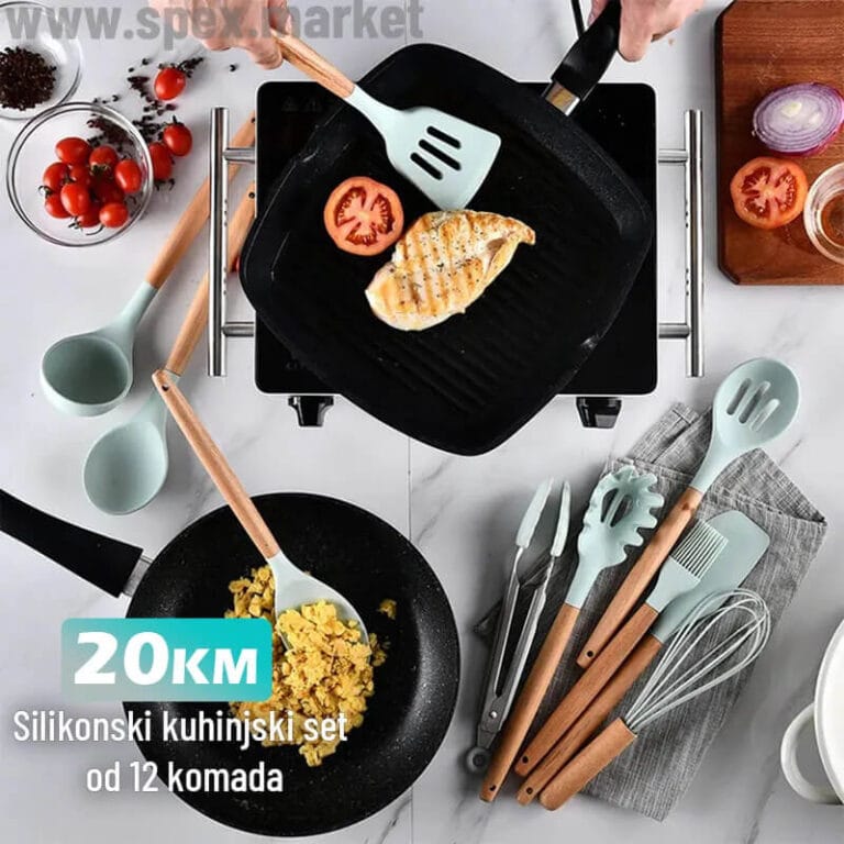 Silikonski kuhinjski set od 12 komada
