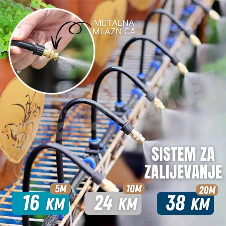Sistem za zalijevanje navodnjavanje kap po kap