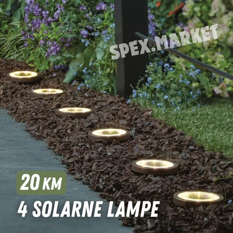 Solarne okrugle baštanske lampe disklight