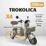 Električna trokolica X4 električni skuter sa tri točka tricikl