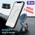 Nanogrip vakumsko-magnetni držač za telefon (360°) - AKCIJA