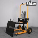 Sklopivi ručni viljuškar do 200 kg sa dodatnom metalnom platformom 992