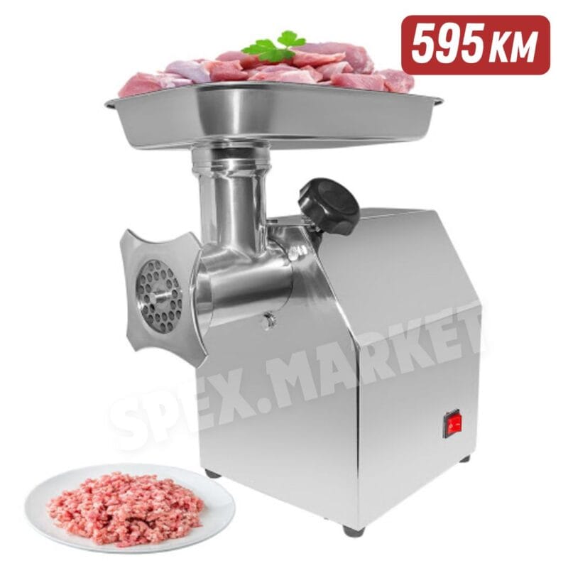 električni mlin za meso HR-12 850W inox profesionalna mašina za mljevenje mesa visokog kapaciteta